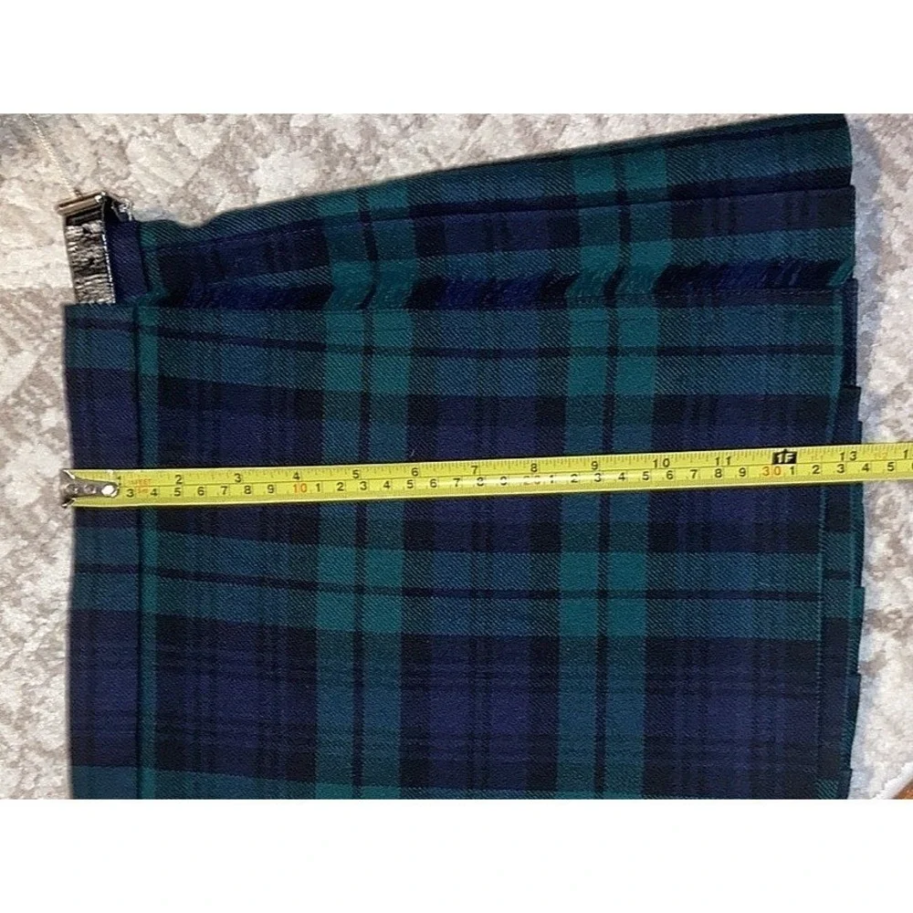 Lochcarron Black Watch Tartan Wool Mini Kilt Skirt 32